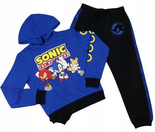 SEGA SONIC SPEED Bluza + Spodnie dresy dziecko 8