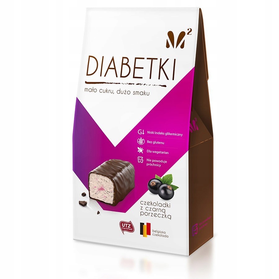 Czekoladki czarna porzeczka z jogurtem Diabetki 10