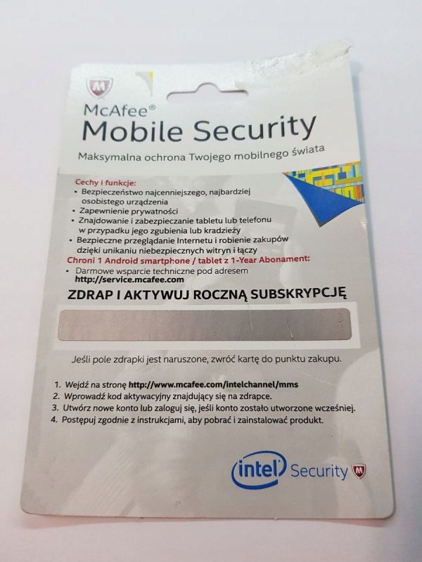 ANTYWIRUS MOBILE SECURITY MCAFEE