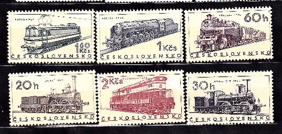 Czechoslovkia. 1966/Lokomotywy ..6zn/czyste.