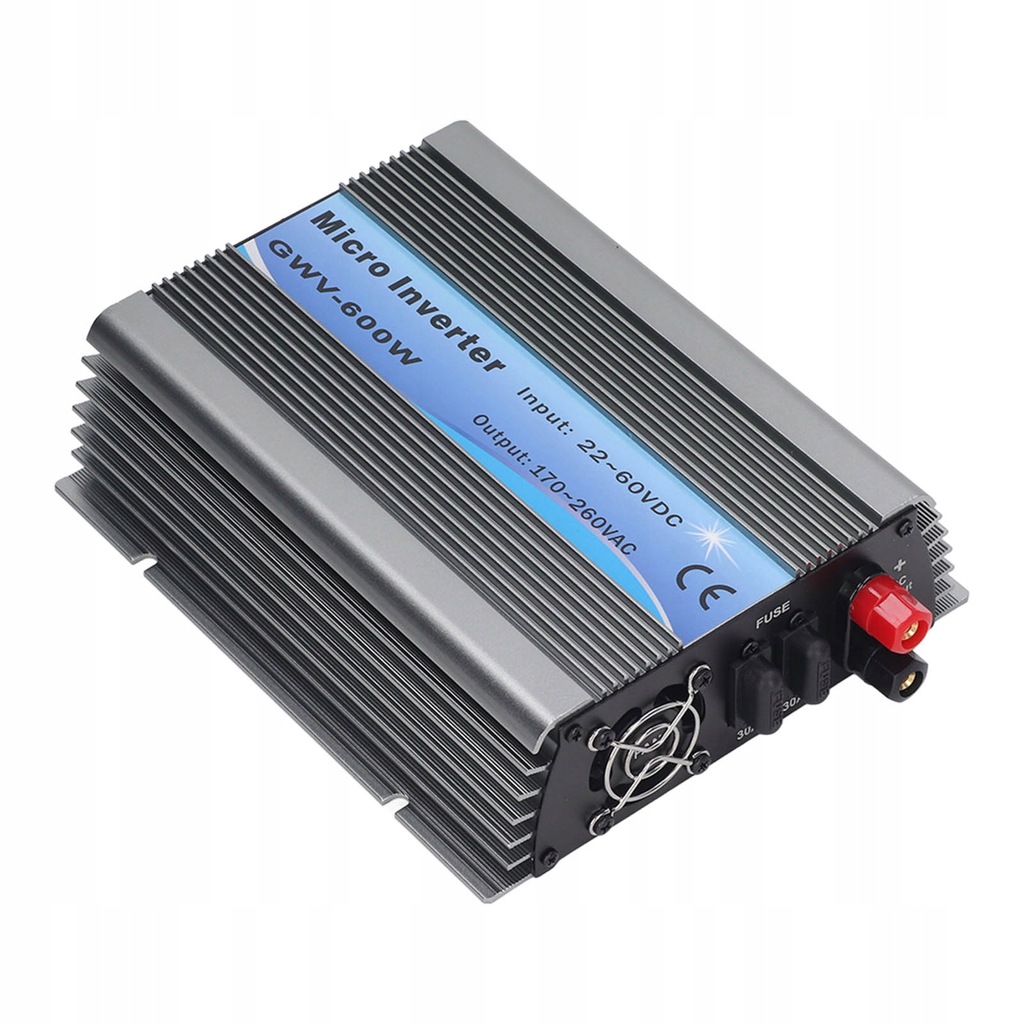 Falownik solarny 600W 22 do 60VDC Wentylator