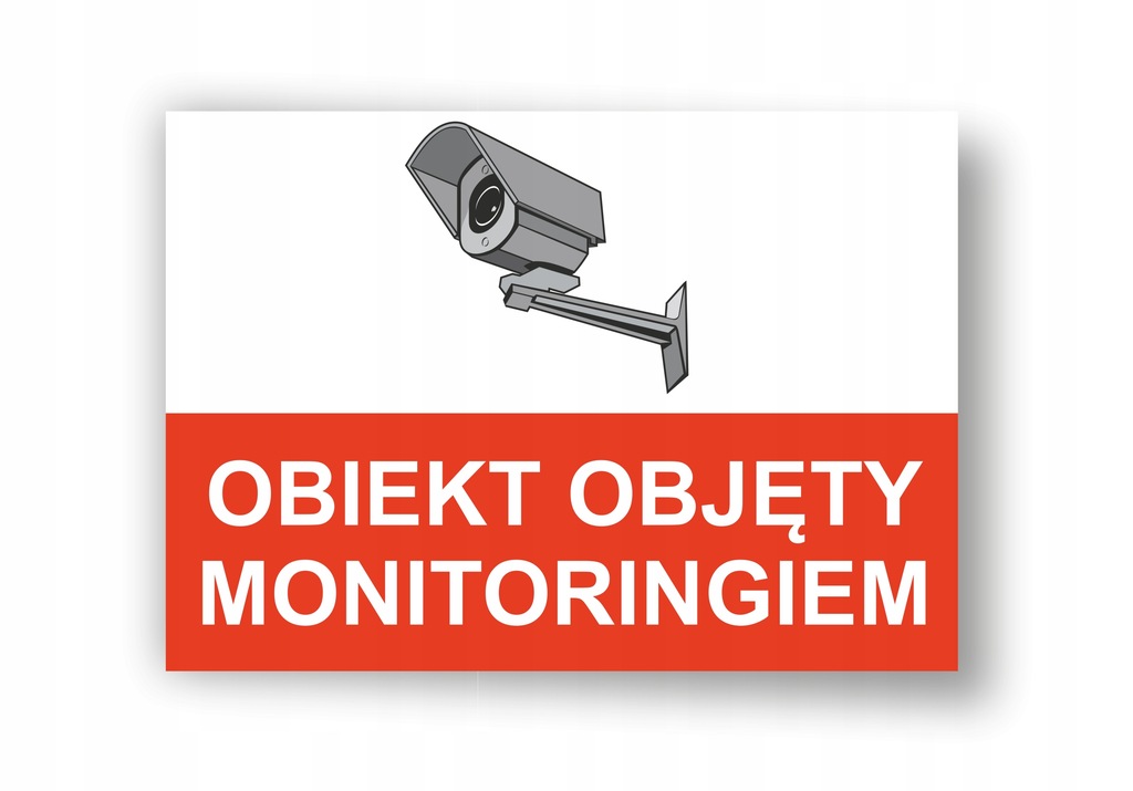 MONITORING tabliczka A4 TEREN OBJĘTY MONITORINGIEM