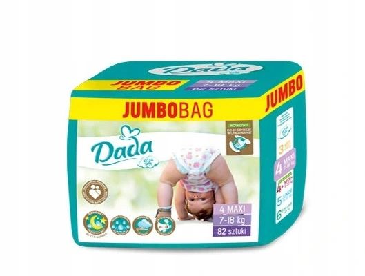 Pieluchy Dada Extra Soft Maxi 4 Jumbo Bag 82szt.