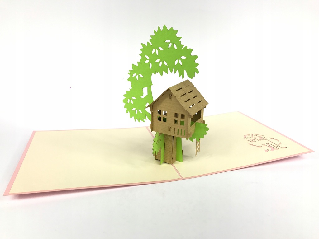 Domek Na Drzewie, Kartka 3d Dzień Dziecka, Prezent