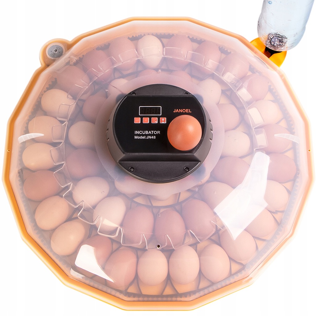 JAKOŚCIOWY INKUBATOR Z TERMOSTATEM I AUTOMATYCZNYM OBRACANIEM - JANOEL N48
