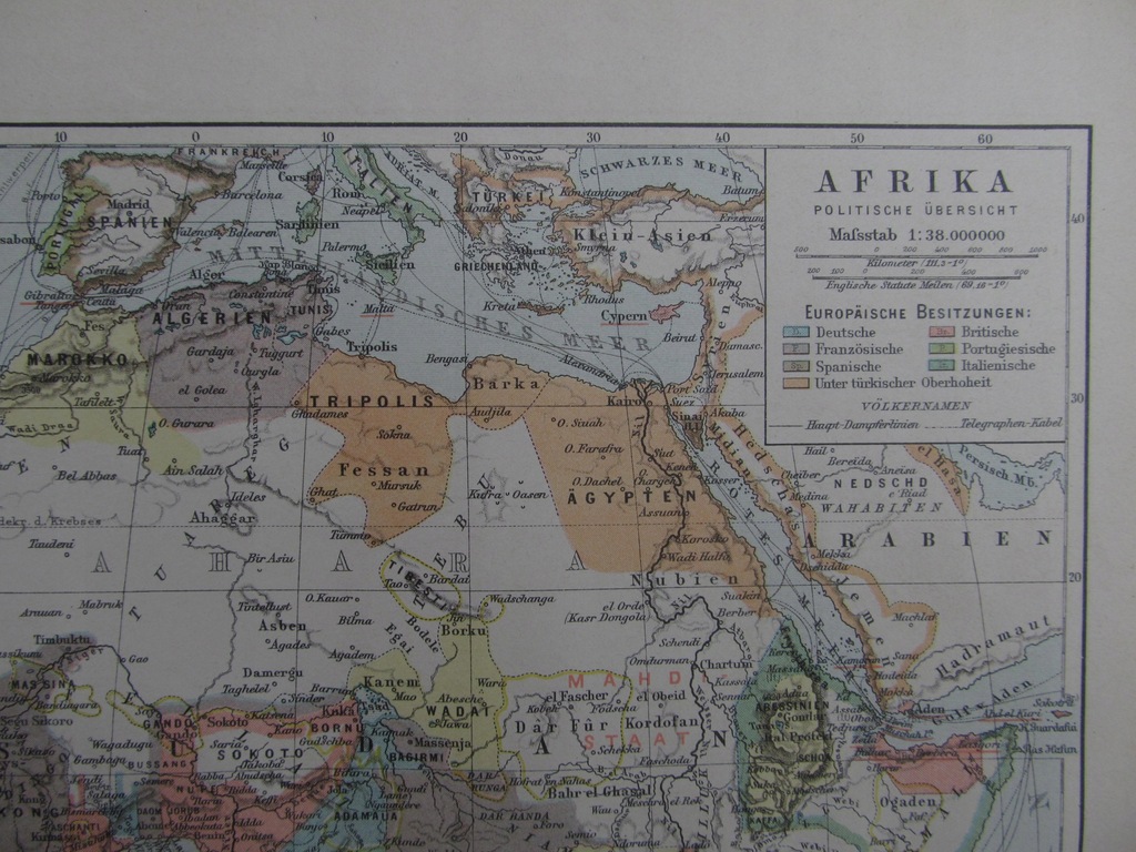 Купить Политическая карта Африки 1897 года.: отзывы, фото, характеристики в интерне-магазине Aredi.ru
