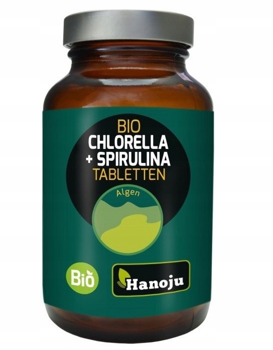 Hanoju Bio Chlorella + Spirulina 400mg suplement d