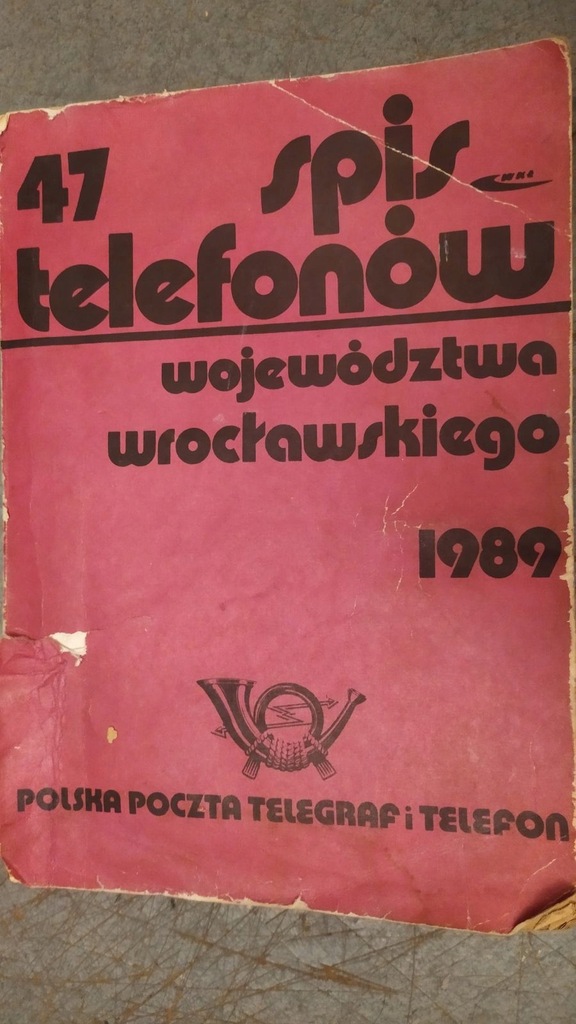 KSIĄŻKA TELEFONICZNA WOJEWÓDZTWA WROCŁAWSKIEGO 1989