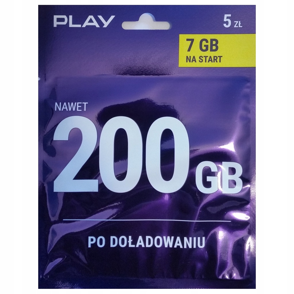 10x STARTER NA KARTĘ PLAY 5 taryfa Internet 2.0