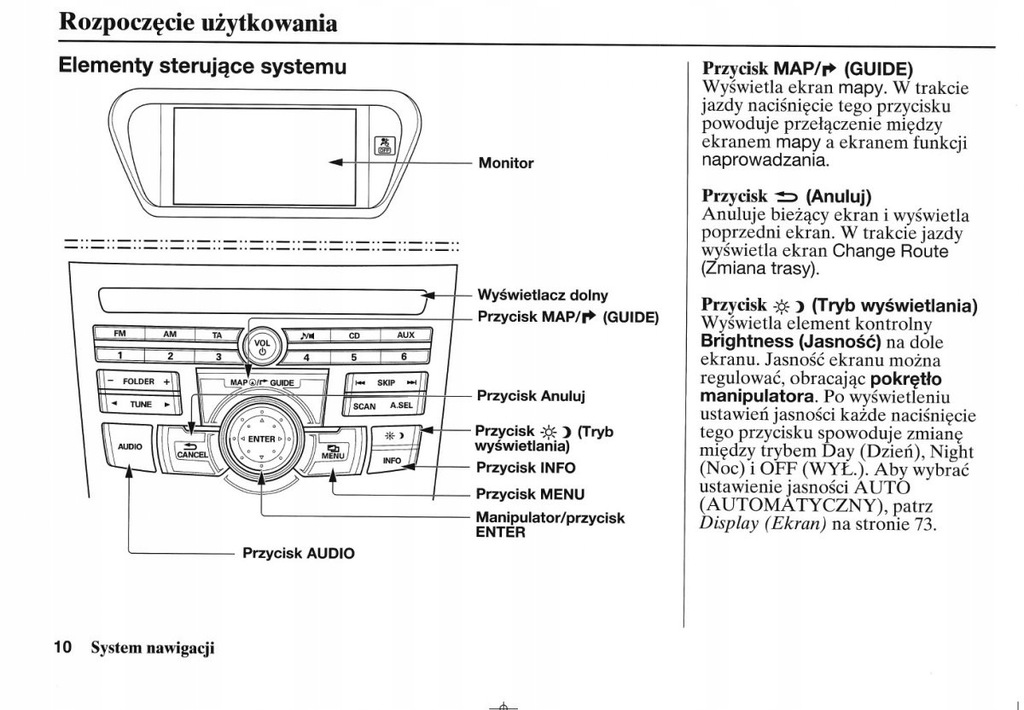 Honda Accord 200814 Nawigacja Instrukcja Obsługi