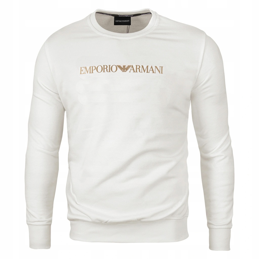 EMPORIO ARMANI BLUZA BIAŁA Z LOGO ORYGINALNA /L