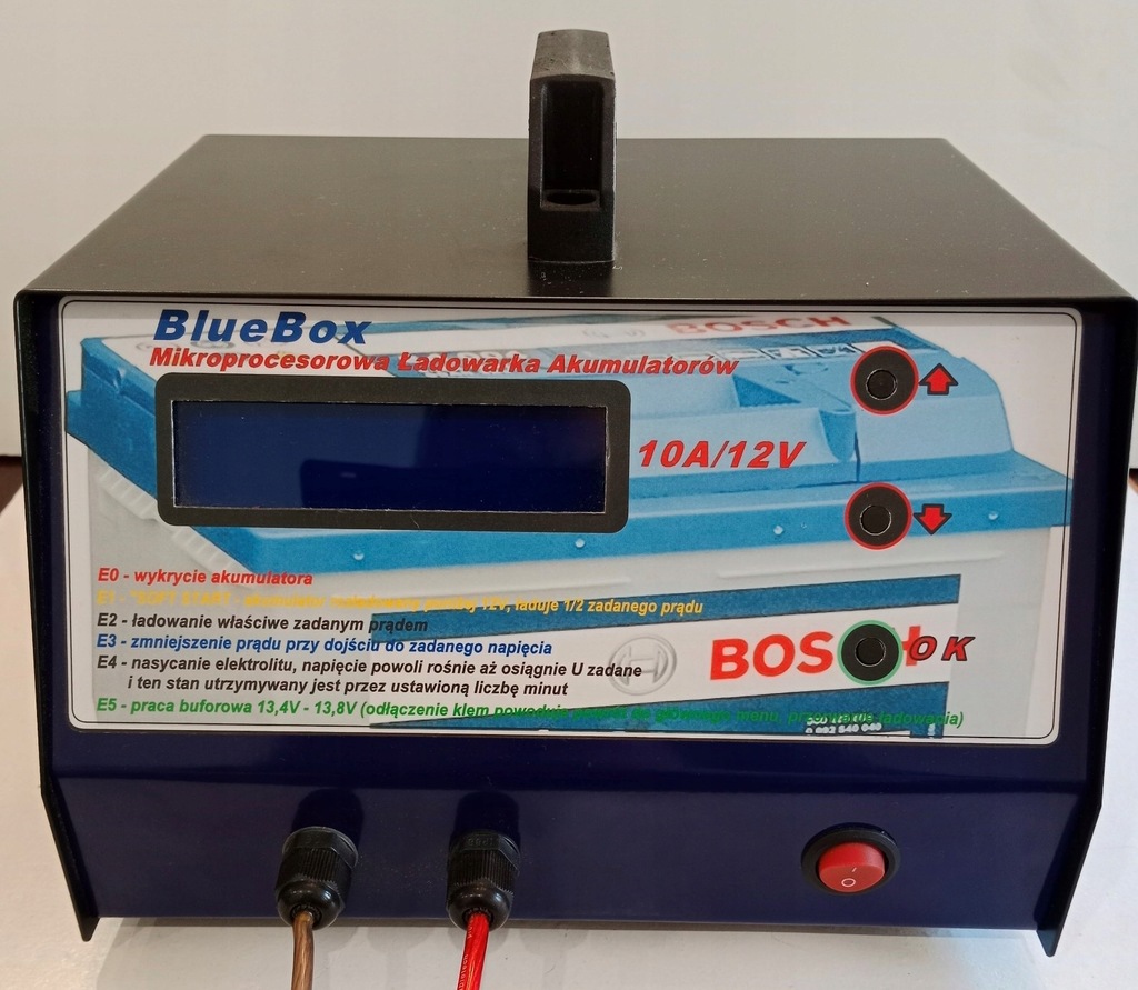 Ładowarka mikroprocesorowa, prostownik BlueBox.