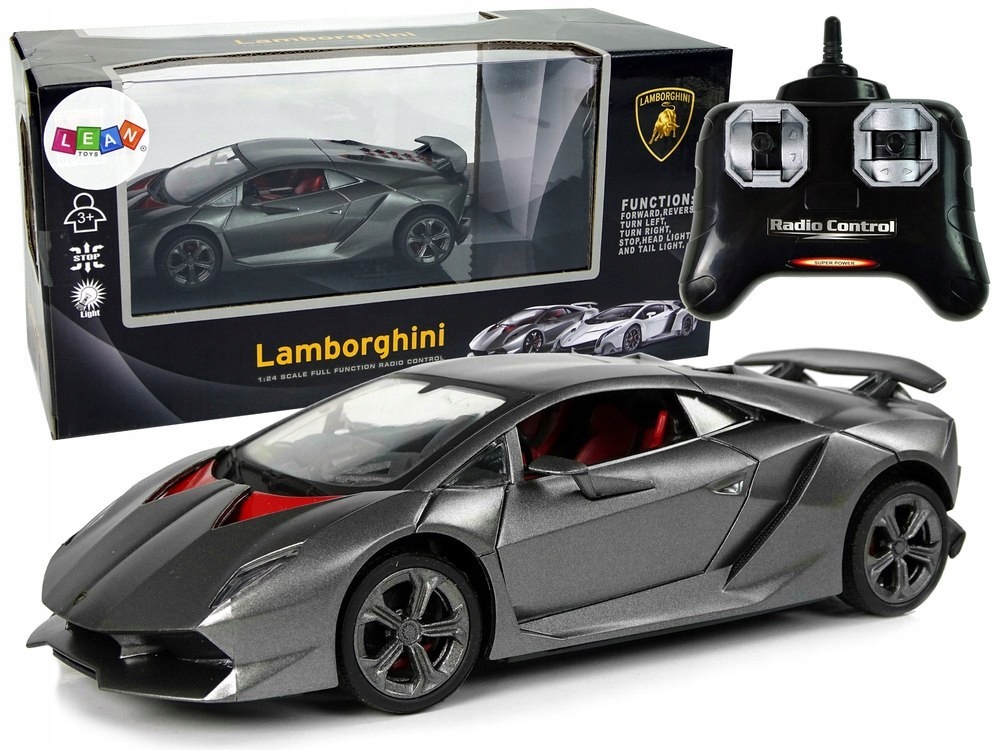 AUTO SPORTOWE WYŚCIGOWE ZDALNIE STEROWANE PILOT RC 1:24 LAMBORGHINI ŚWIATŁA