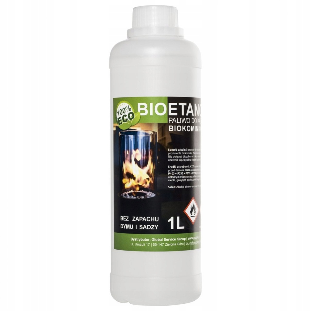 Bioalkohol bioetanol BIO paliwo do biokominka 1L G