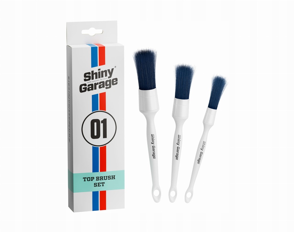 Shiny Garage Top Brush Set zestaw trzech pędzelków