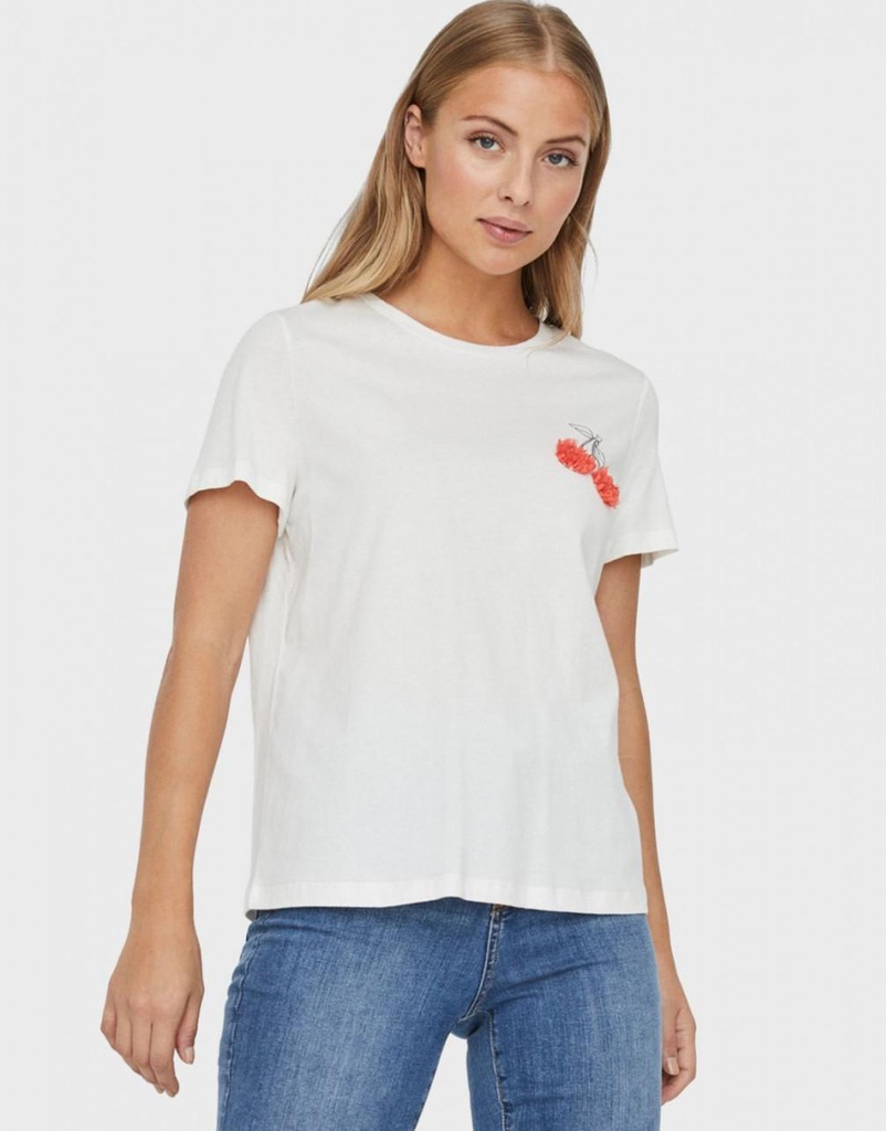 05P089 VERO MODA__NX8 BIAŁY T-SHIRT __S