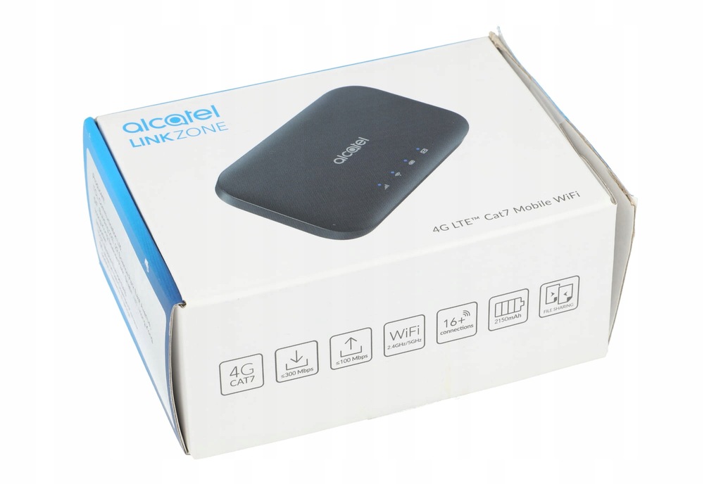 Купить Alcatel Link Zone MW70VK 300 Мбит/с LTE Cat. 7 Черный: отзывы, фото, характеристики в интерне-магазине Aredi.ru