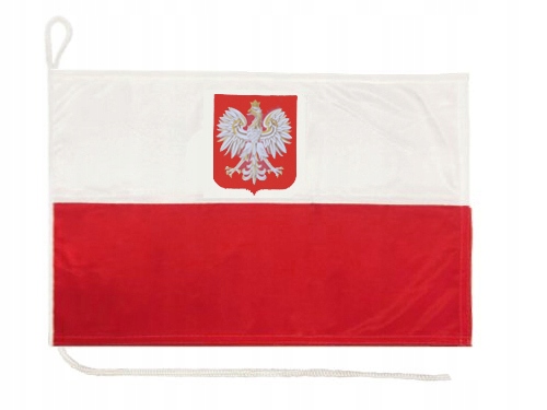 Bandera Polska 50x80cm BAWEŁNA 100%