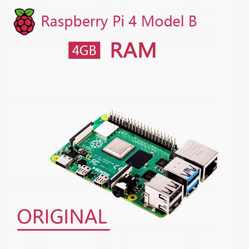 Raspberry Pi 4B 4GB RAM + Chłodzenie / ZESTAW