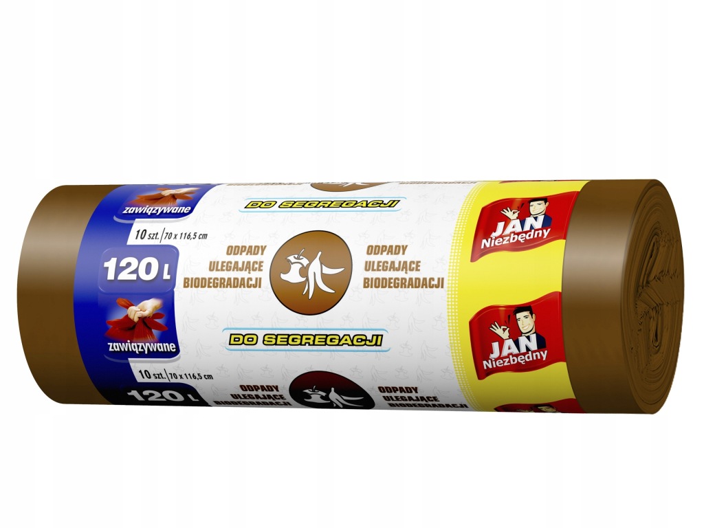 Sarantis Jan Niezbędny Worki na śmieci - odpady bio 120L 10szt