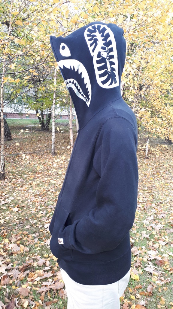 A Bathing Ape - Shark Full Zip Hoodie - M - męska