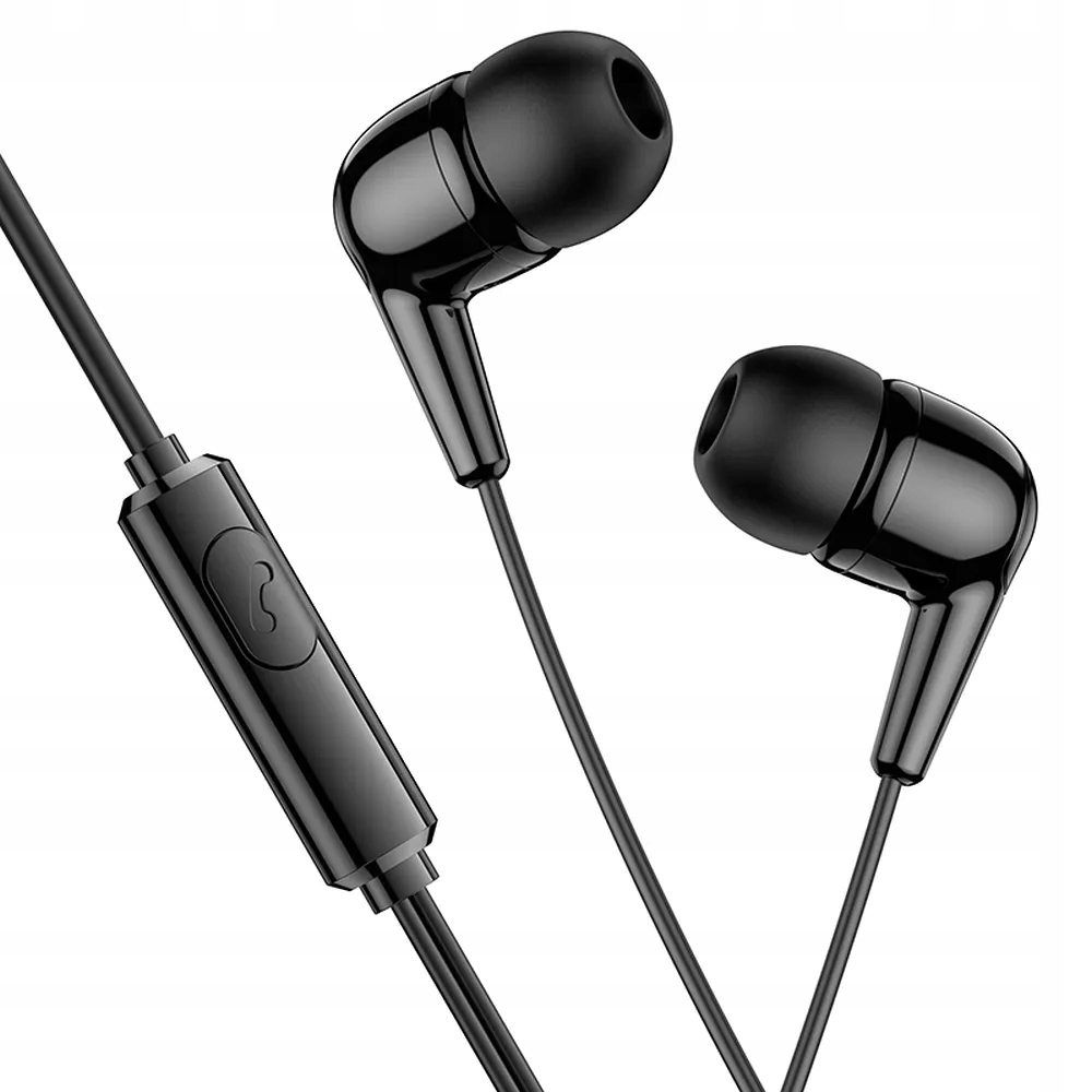 HOCO zestaw słuchawkowy / słuchawki dokanałowe jack 3,5mm z mikrofonem M97
