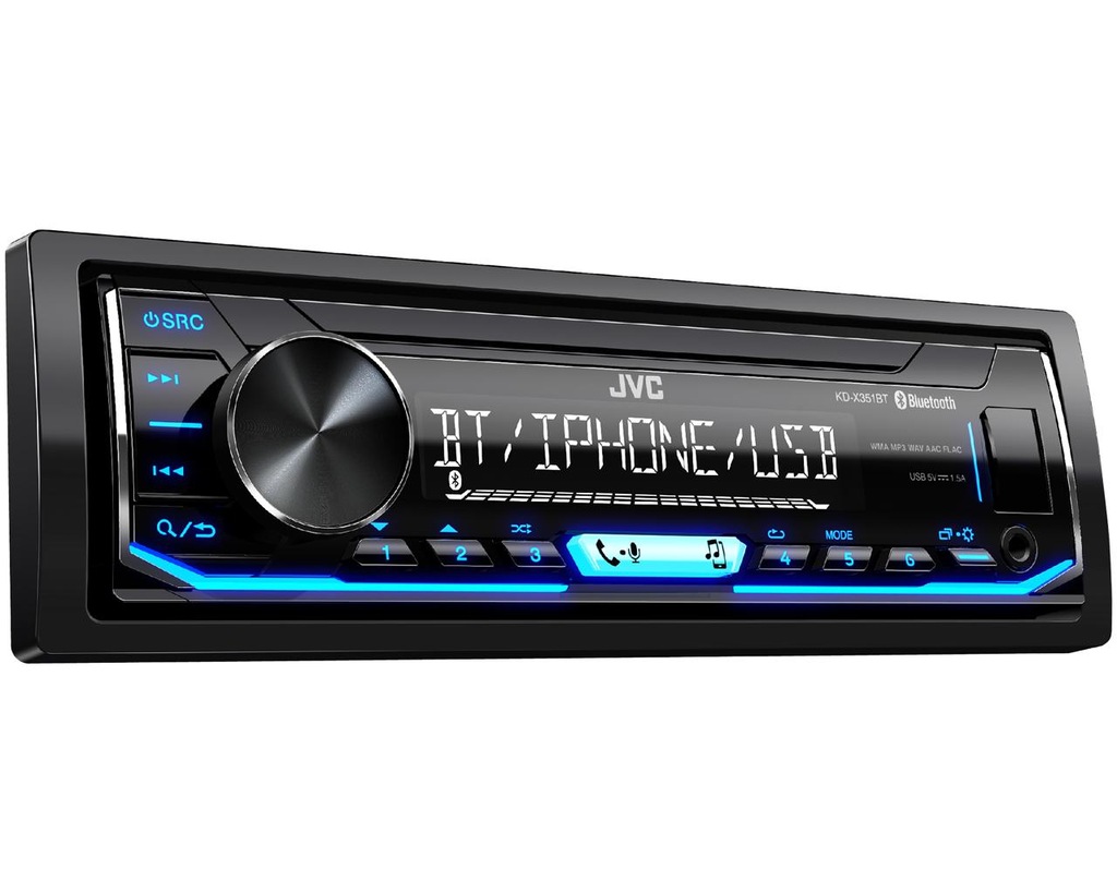 Купить АВТОМОБИЛЬНОЕ РАДИО JVC KD-X351BT с Bluetooth FLAC MP3: отзывы, фото, характеристики в интерне-магазине Aredi.ru