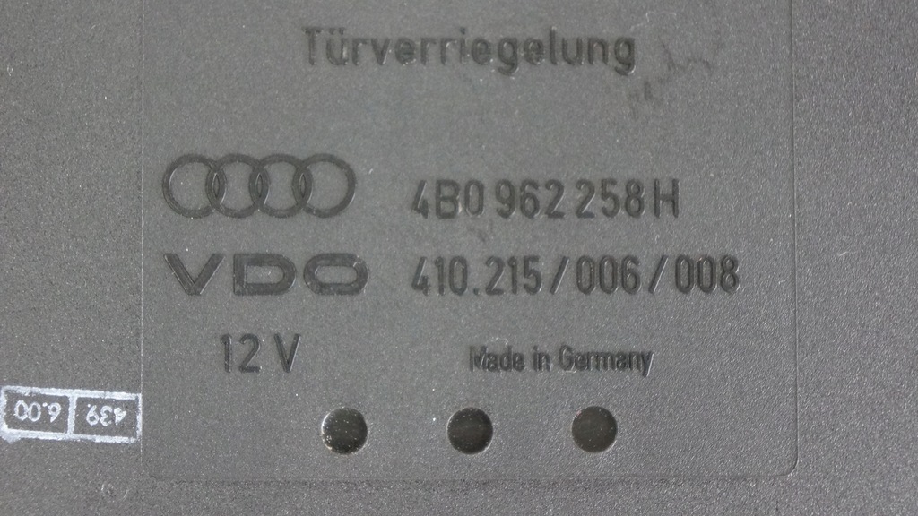 Audi A6 C5 Modul Komfortu 4b0962258h 9596396843 Oficjalne Archiwum Allegro
