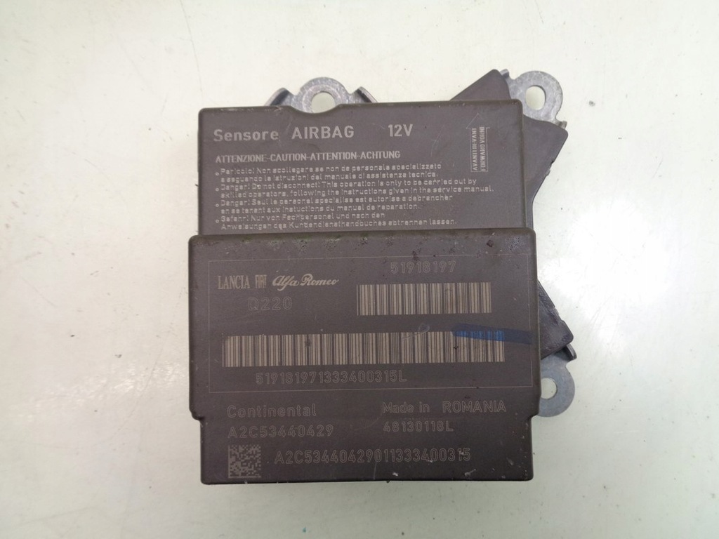 SENSOR AIR BAG AIRBAG FIAT GRANDE PUNTO EVO 14R 12623038198