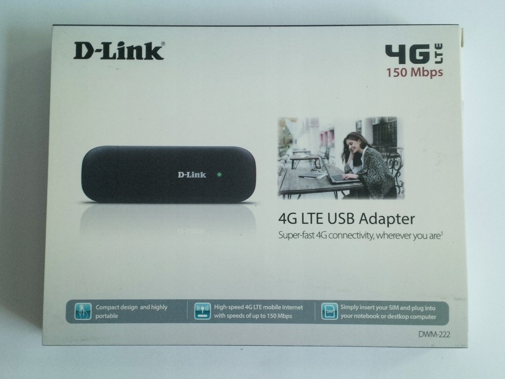 D-Link 4G LTE USB Modem DWM-222 NOWY PLOMBY