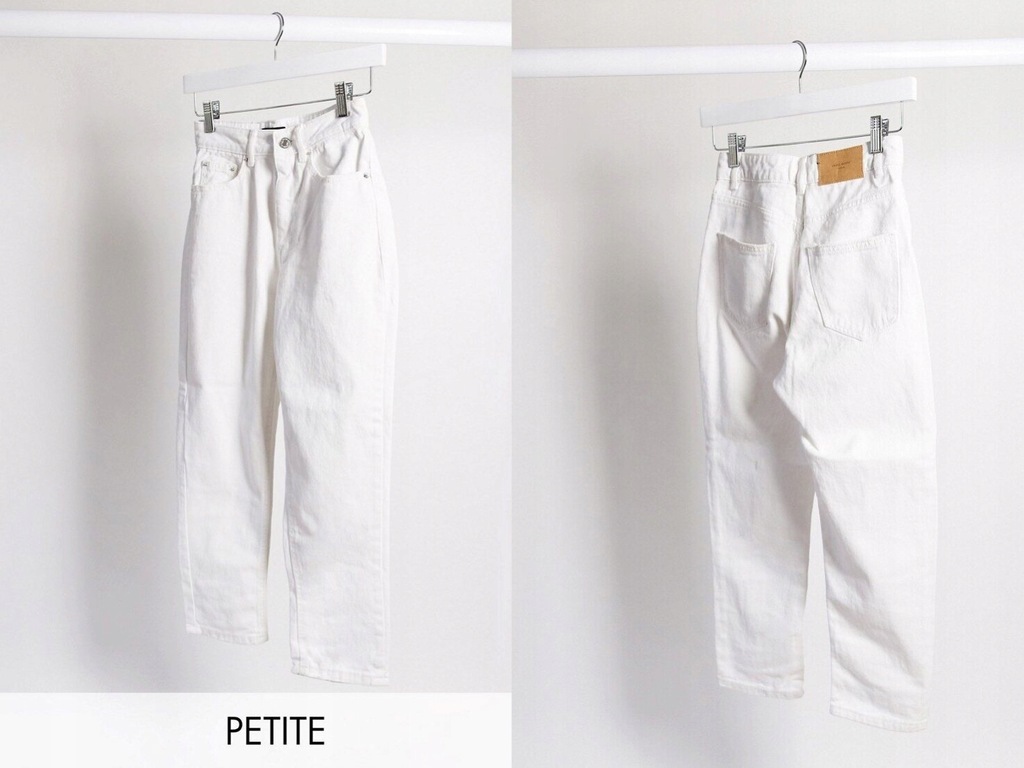 Vero Moda Petite Vita mom jeans białe W28 L28