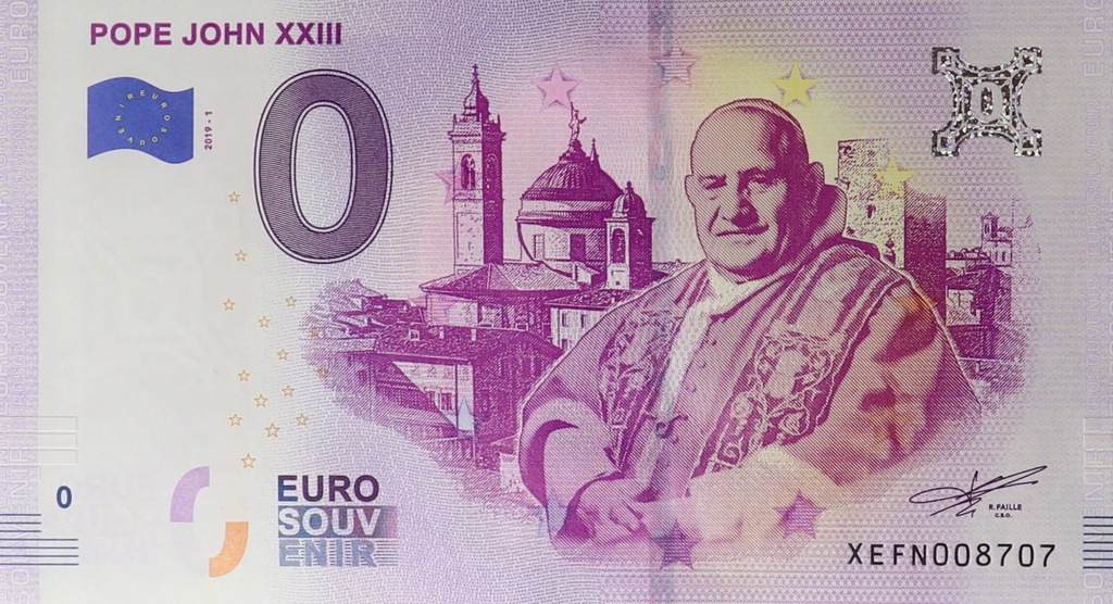 0 Euro - Papież Jan XXIII - Niemcy - 2019