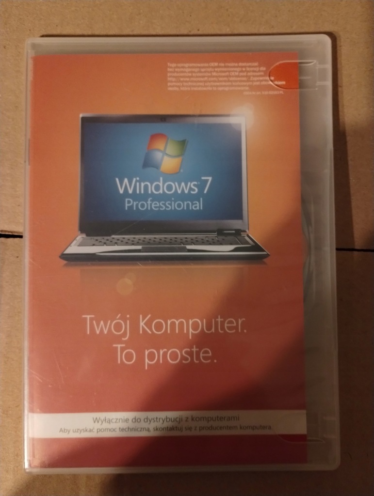 System operacyjny Microsoft Windows 7 Professional Wersja Polska