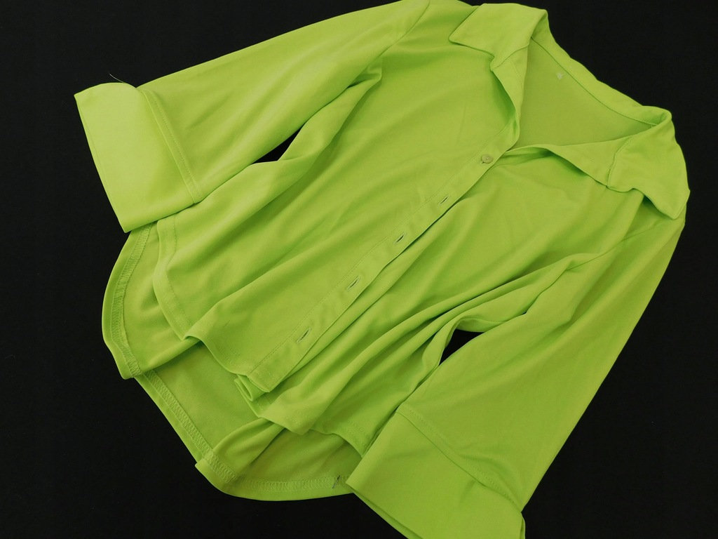 1103d64 ORSAY koszula DAMSKA zielona NEONOWA 36