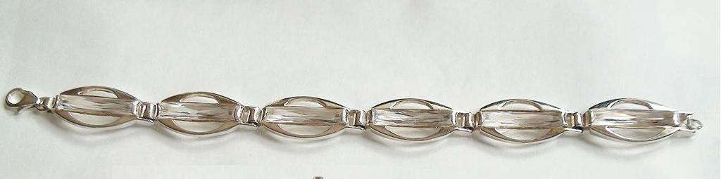 bransoleta - srebro + kryształ