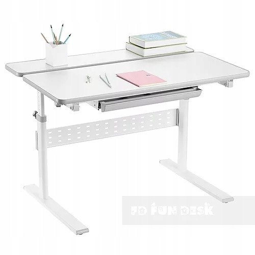Colore Grey - Regulowane biurko dziecięce