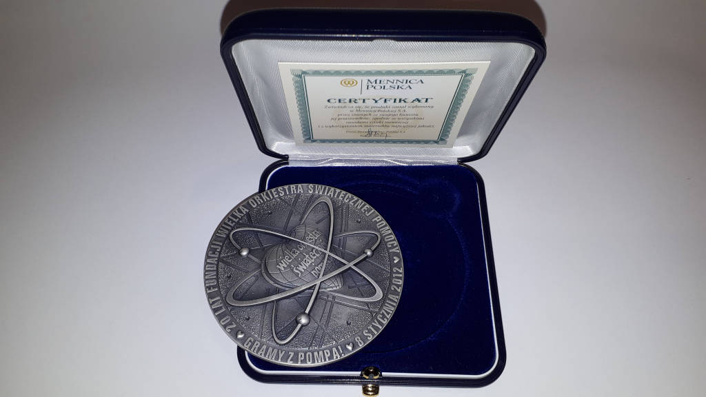 Pamiątkowa moneta z XX Finału WOŚP