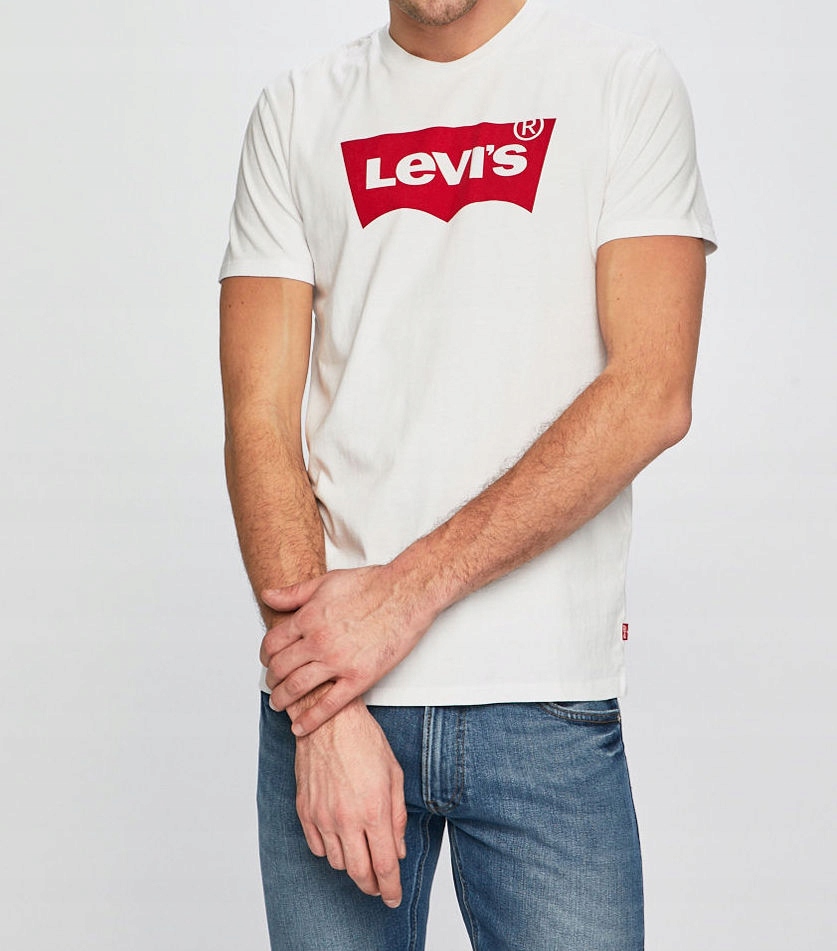 Levis Tshirt Męski Koszulka BIAŁY XS