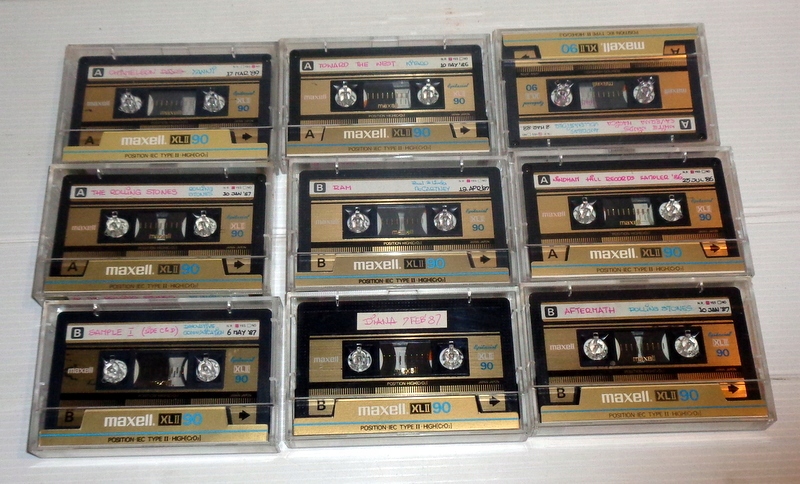 MAXELL XLII 90' - 9 nagranych kaset z 1986r.