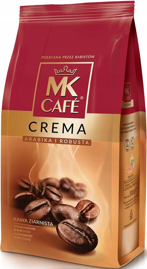 MK CAFE CREMA KAWA ZIARNISTA PALONA 500G PACZKA