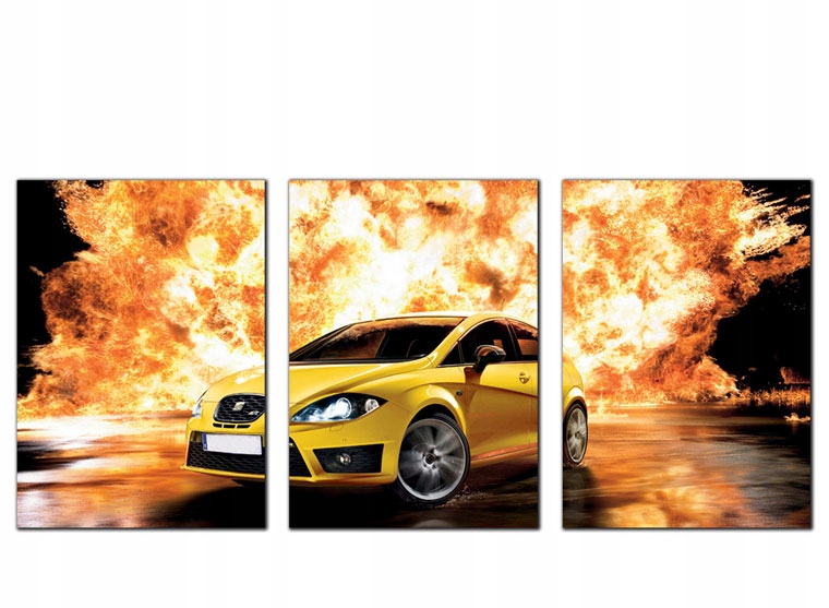 3 x OBRAZ PLAKAT SEAT LEON II CUPRA FR DSG NOWOŚĆ