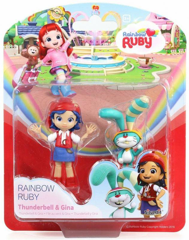 RAINBOW RUBY THUNDERBELL + GINA 2 FIGURKI ZESTAW