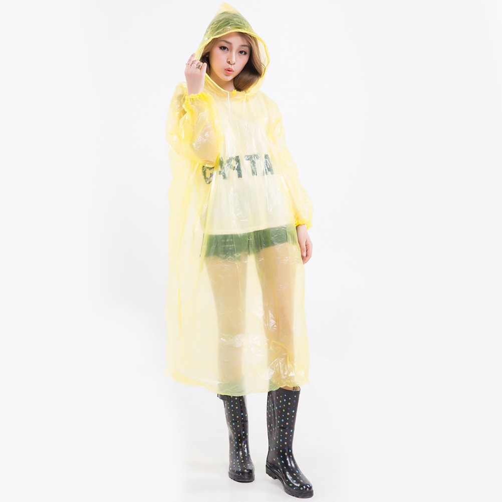 2pk Rain Poncho Adult Waterproof, Plastic Disposable Rain Poncho Waterproof Poncho Adults, Ponchos Plastic Waterproof Raincoat