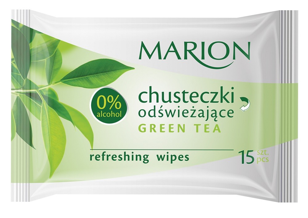 Marion chusteczki odświeżające Green Tea 15szt