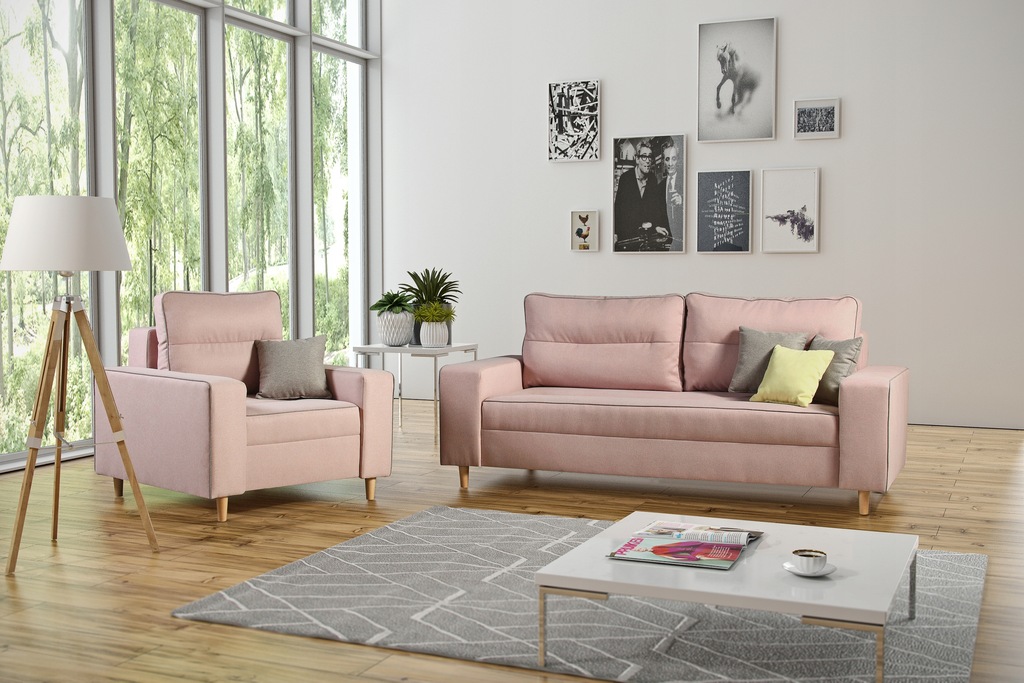 Komplet AVANTI elegancka sofa skandynawski styl