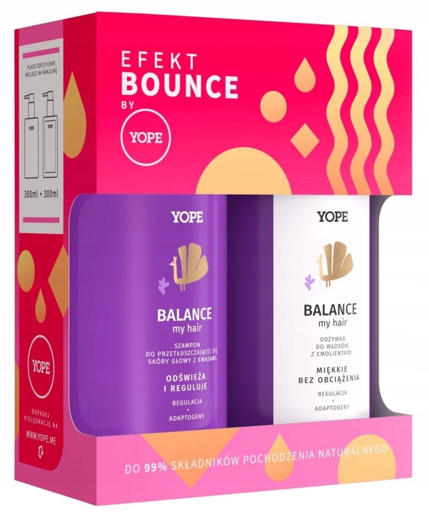 YOPE Zestaw prezentowy Balance My Hair (szampon 30