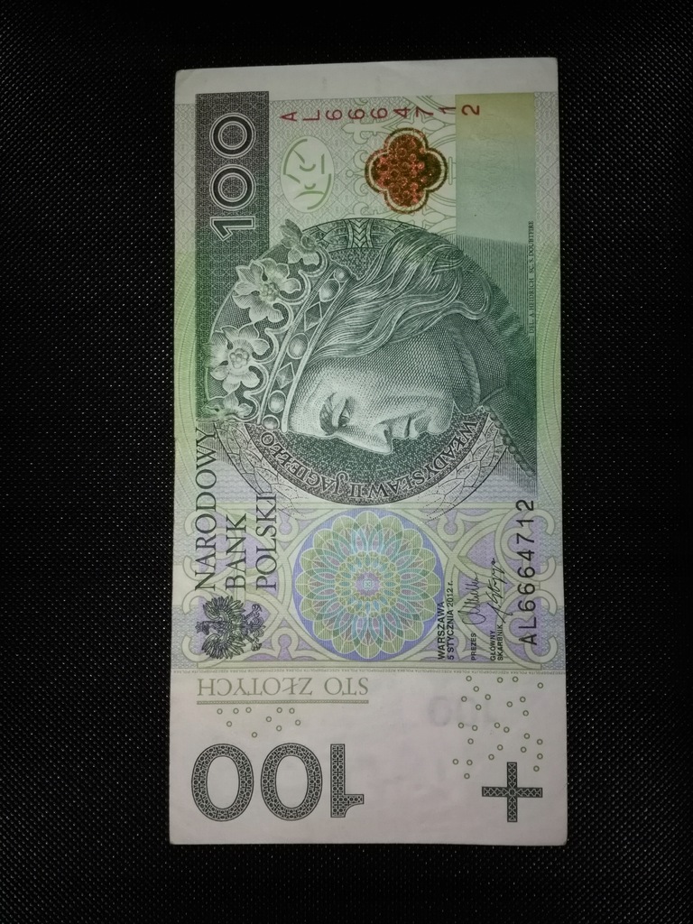 Banknot 100 zł trzy razy 666 okazja!