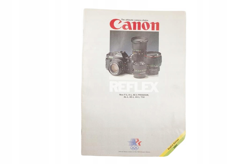 CANON REFLEX -folder-katalog (olimpijski) z 1984r.