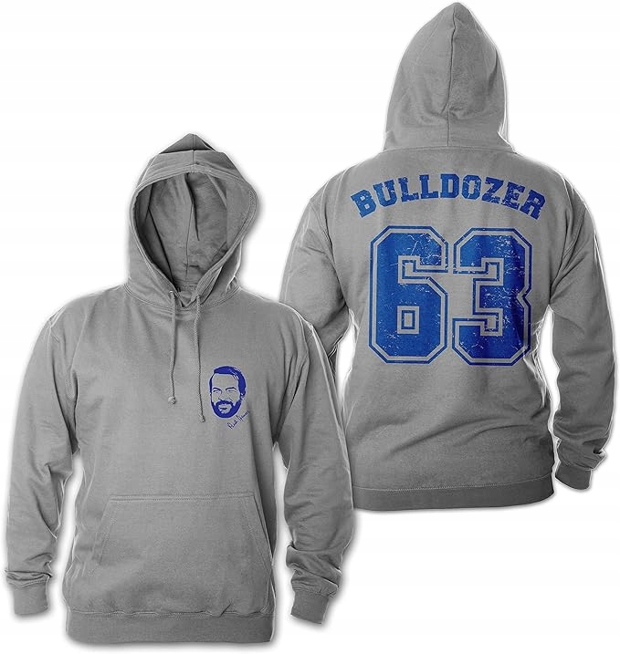 Bud Spencer Bluza Męska Dresowa Szara Bulldozer 63 Rozmiar 5XL