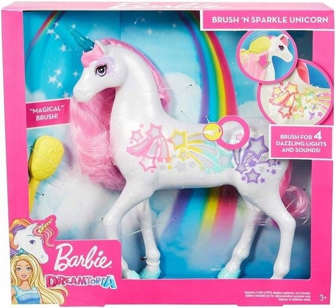 BARBIE ŚWIECĄCY JEDNOROZEC Z DZWIEKIEM GFH60